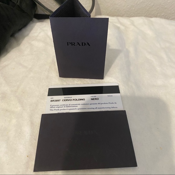 Prada black pebbled deerskin convertible bag. - Picture 16 of 16
